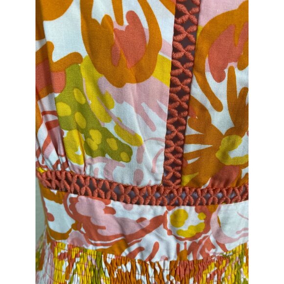 NEW Abel The Label Sleeveless Floral Halter Maxi Dress size Small Boho Cottage - Picture 8 of 16